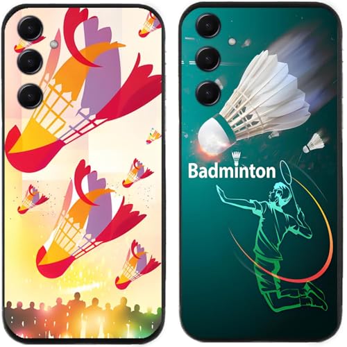 ��g�уP�[�X��P�[�X �K�pSamsung Galaxy S24 Plus / S24+,�N�[���ȃo�h�~���g���͗l�v�����g����TPU�o�b�N�V�F��,2�Z�b�g�H�ы�