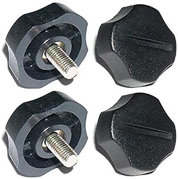 LOT OF 2 Workman KN-5P BLACK PLASTIC 5mm RADIO BRACKET KNOBS. 2 Per Pack-4 Knobs