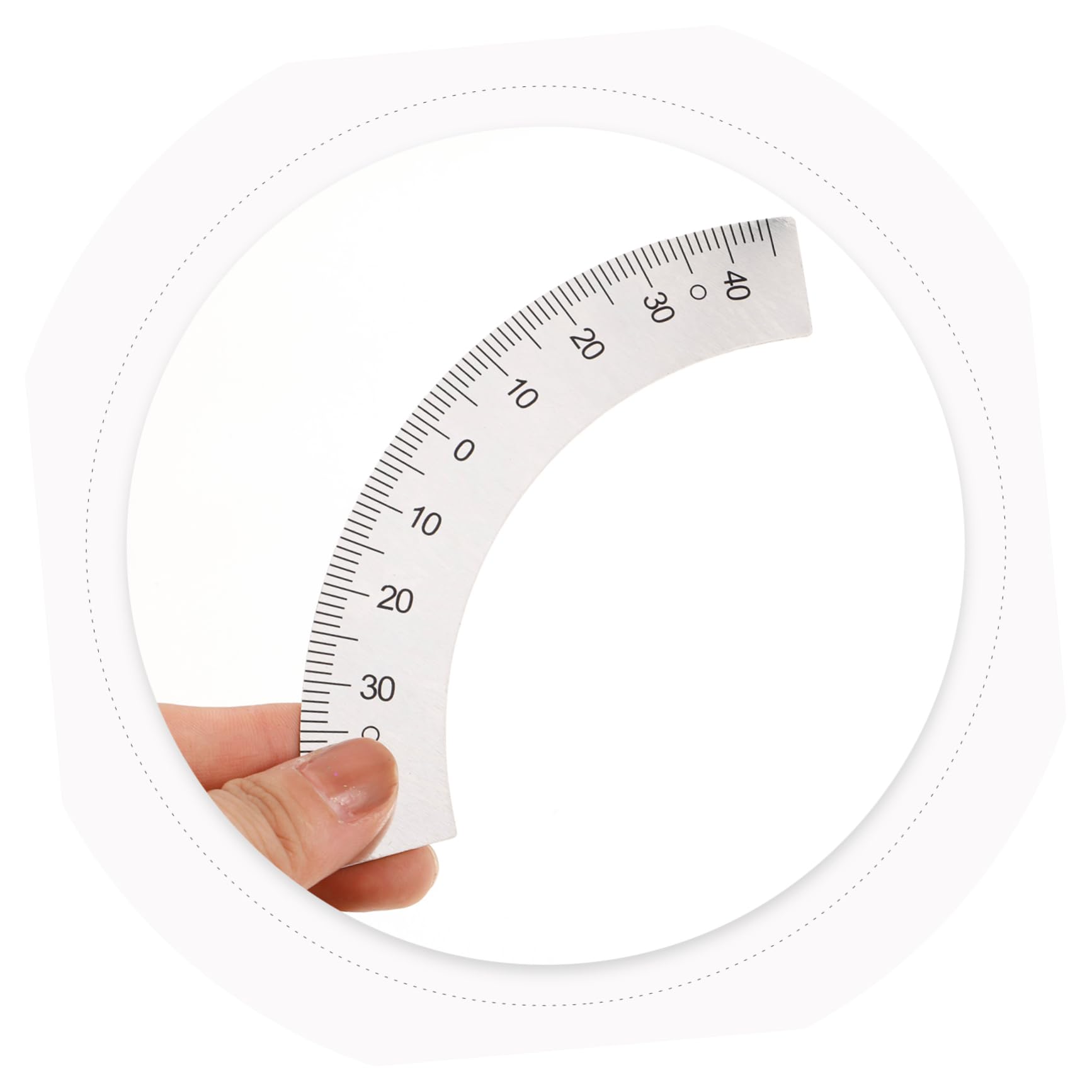 Angoily Scale Ruler for Blueprints 45 Degree Angle Ruler Small Protractor Milling Machine Scale Plastic Precision Measurement Tool