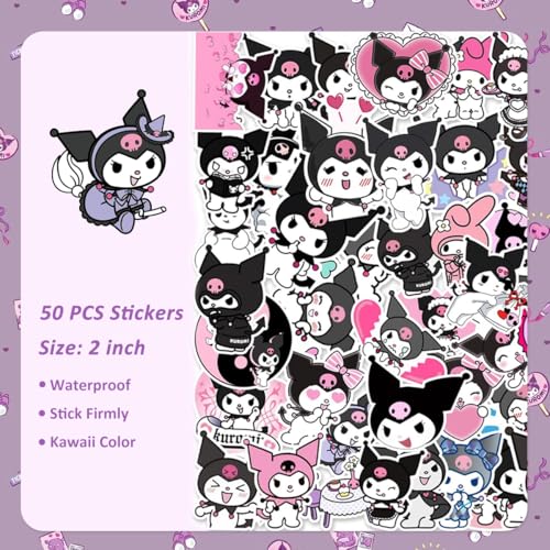 Image of PATPAT 23Pcs Kawaii School Supplies Set, Stationery Supplies Set with Notebook, Pencil Pouch, Click Pens, Assorted Cartooon Stickers, Girls School Gift Set