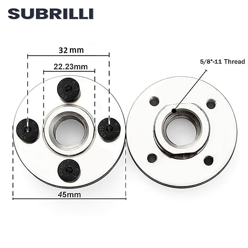 Miniatura 3 de 4 piezas de brida adaptador de corte empotrado 58"-11 hilos para sierra de cuchillas de diamante