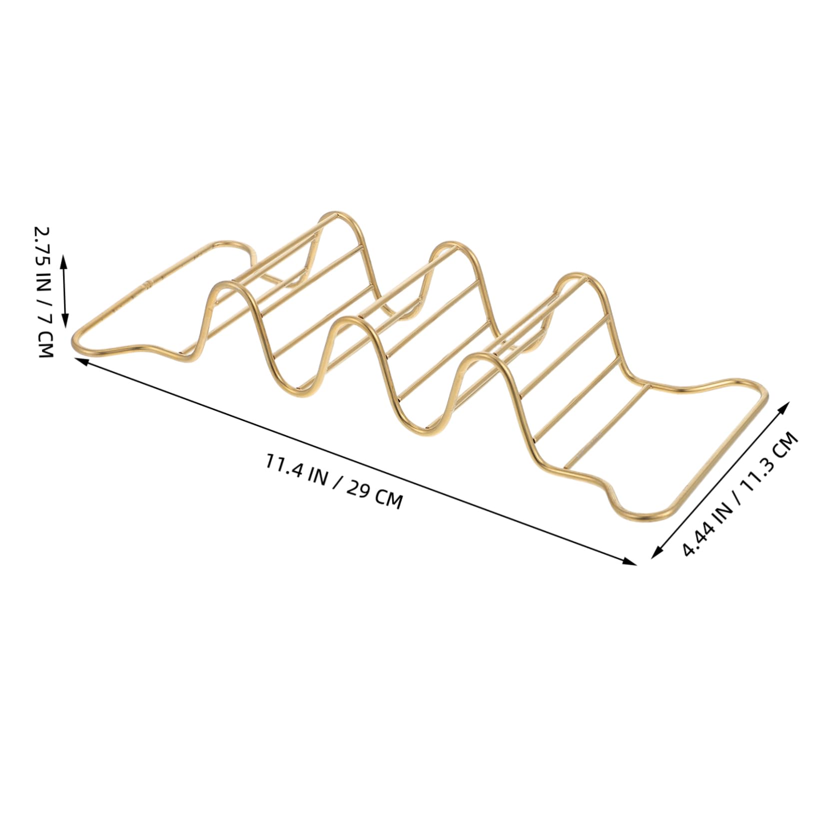 CIYODO Stainless Steel Taco Holder Wraps Tortillas Mexican Cookware Taco Holders Oven Grill Baking Stand