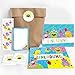 Produktbild 12 Einladungskarten zum Kindergeburtstag Mädchen Jungen lustige Monster / Bunte Einladungen zum Geburtstag incl. 12 Umschläge, 12 Party-Tüten / Natur, 12 Aufkleber, 12 Lesezeichen, 12 Notizblöcke