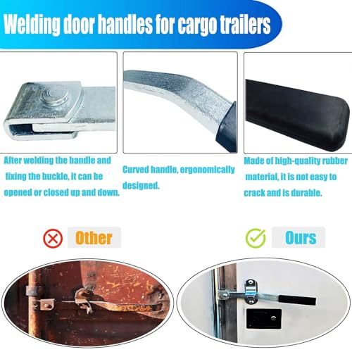 Image of Fuoequl Cam Action Lockable Door Latch Handle for Small Trailers and Trucks