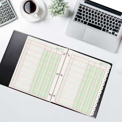 Papier comptable rechargeable 21,6x27,9 cm avec blocs d'analyse
