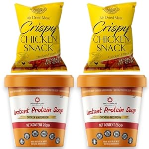 Protermars Eiwitrijke kipsnackbox | koolhydraatarm | glutenvrij | geen toegevoegde suiker | Allergenenvrij | Perfect voor je lunchbox | Gezond | 4 x 25 g