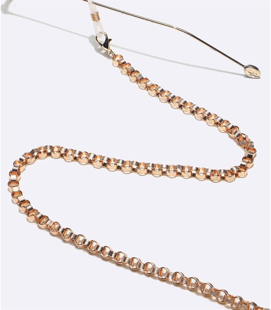 Metal Eyeglasses Rope Gold Spring Thick Handmade Eyeglasses Chain