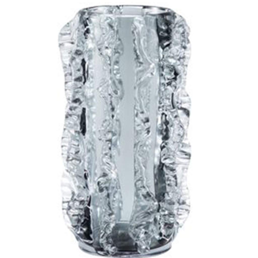 Vase en verre transparent minimaliste pour décoration de salon et fleurs artificielles