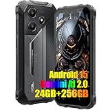 OSCAL Marine 2 Android 15 Rugged Smartphone, 24GB+256GB/2TB Cellulare Robusto, 11000mAh Telefono Indistruttibile,16MP AI Camera, 6.56" HD+ Cellulari Resistente IP68,4G,5G WIFI,NFC,OTG,GPS, Nero