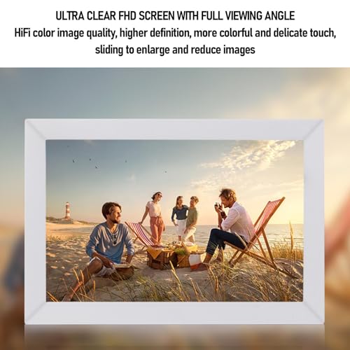 13.3 -calowa Cyfrowa Rama Obrazu, LED HD Touch Screen Wi -Fi Smart Digital Photo Frame, Auto Rotate Wall Montaż, Zdalne Sterowanie i Udostępnianie Zdjęć/filmów z Telefonu Według
