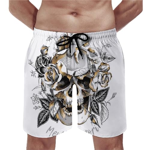 Maillot de bain homme crâne séchage rapide fini l'humidité à la plage XL