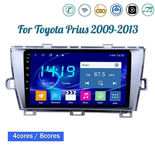 Für Toyota Prius 2009-2013 Dab Autoradio GPS Navigation 9" HD Touchscreen Mit Bluetooth WiFi Lenkrad Steuergurt DAB + Digital Radio USB