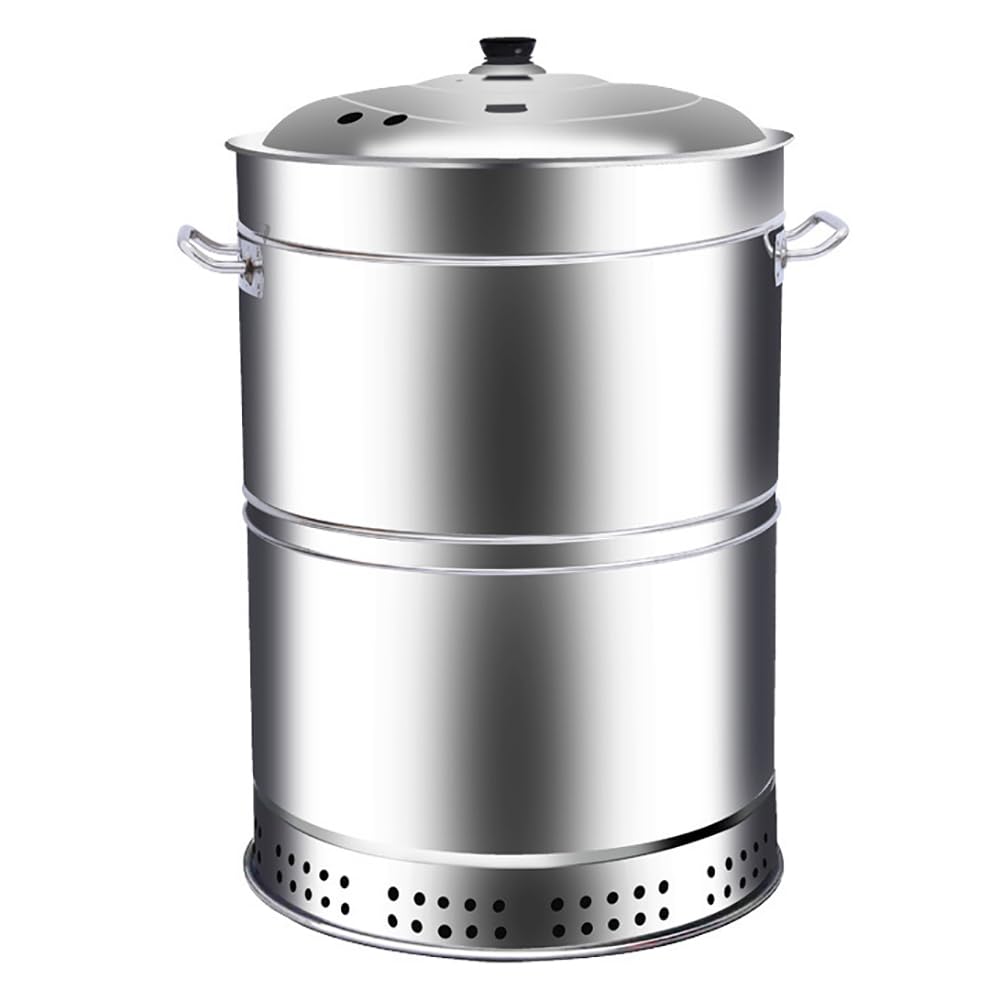 Griglia per Barbecue A Carbone di Grande capacità, Griglia per Barbecue All'aperto Senza Fumo, Secchio per Barbecue in Acciaio Inossidabile, Griglia per Barbecue Pieghevole
