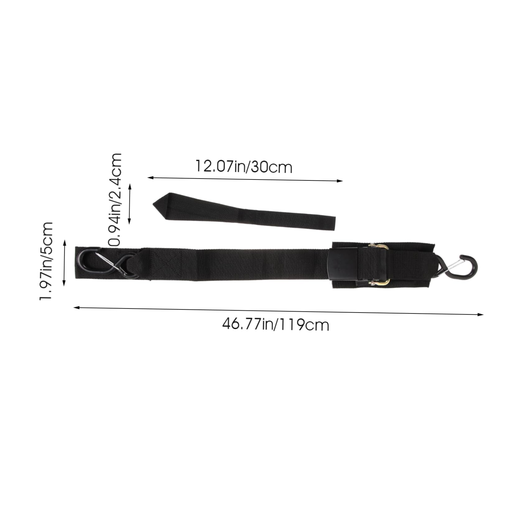 Parliky 2sets Heavy Duty Boat Tie Down Straps of Transom Straps for Trailers Easy to Install Versatile for Kayaks Motorboats Yachts