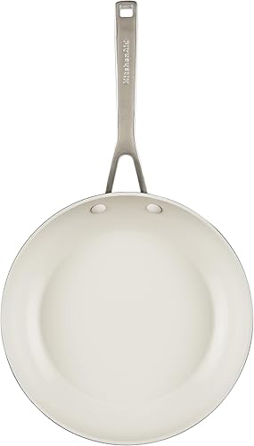 Miniatura 9 de KitchenAid Juego de ollas y sartenes antiadherentes de cerámica anodizada dura, 9 piezas, negro mate