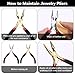 2PCS Zipper Repair Kit - Mini Needle Nose Pliers Zipper Pliers Long Nose Craft Plier, Repair Zippers Pullers End Cutting Plier for Jewelry Making, Nail Puller Tool for Carpenter