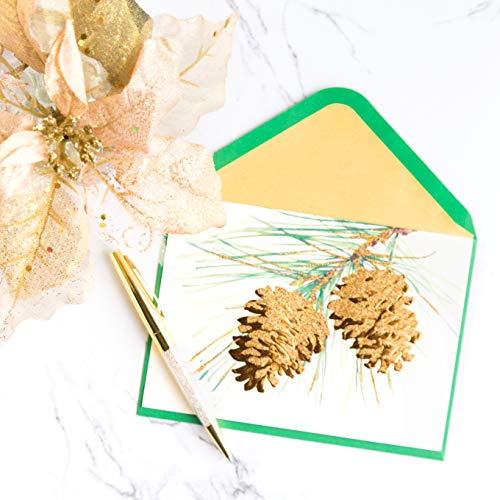 Papyrus Holiday Cards Boxed With Envelopes, Wonderful Year To Come, Pinecones (14-Count) #TOP7