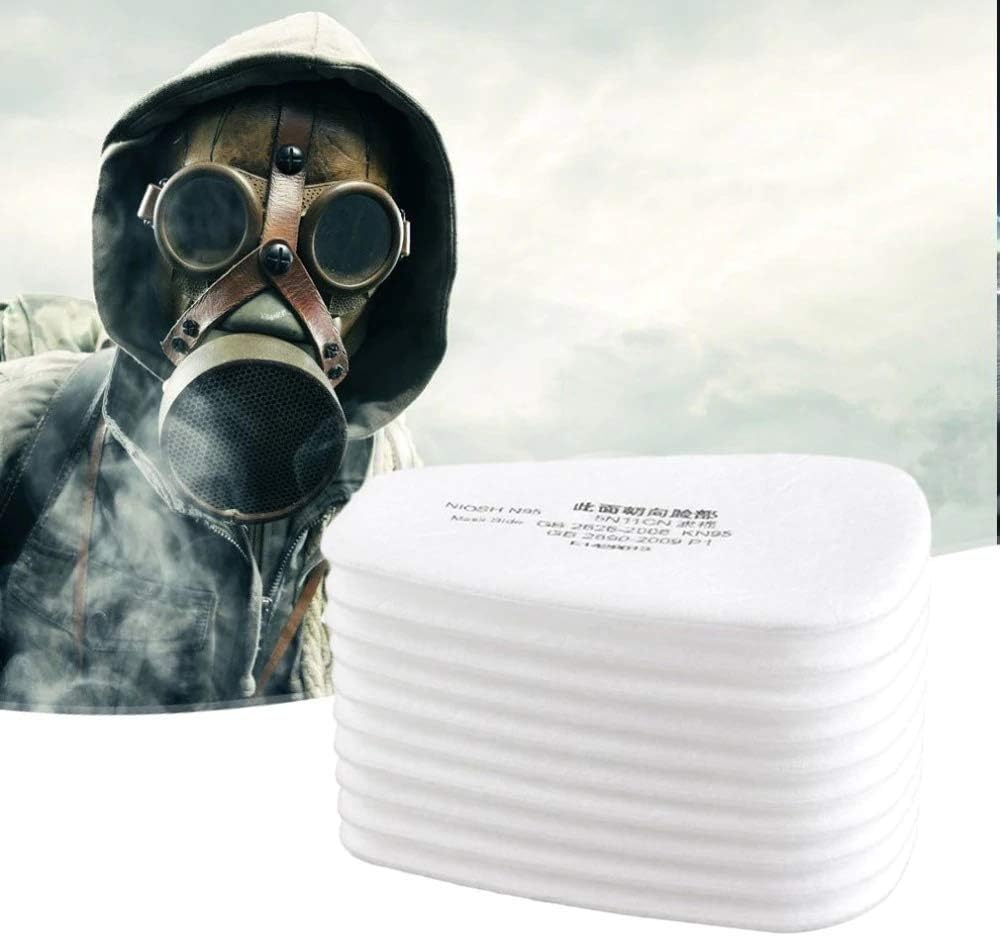 20Pcs Replacement Fitting Respirator Paint Spraying Dust Gas 6200 7502 - Protective Filter Replacement Part,Particulate Filter Compatible with 5p71, Installed on 501 Filter Retainer Use
