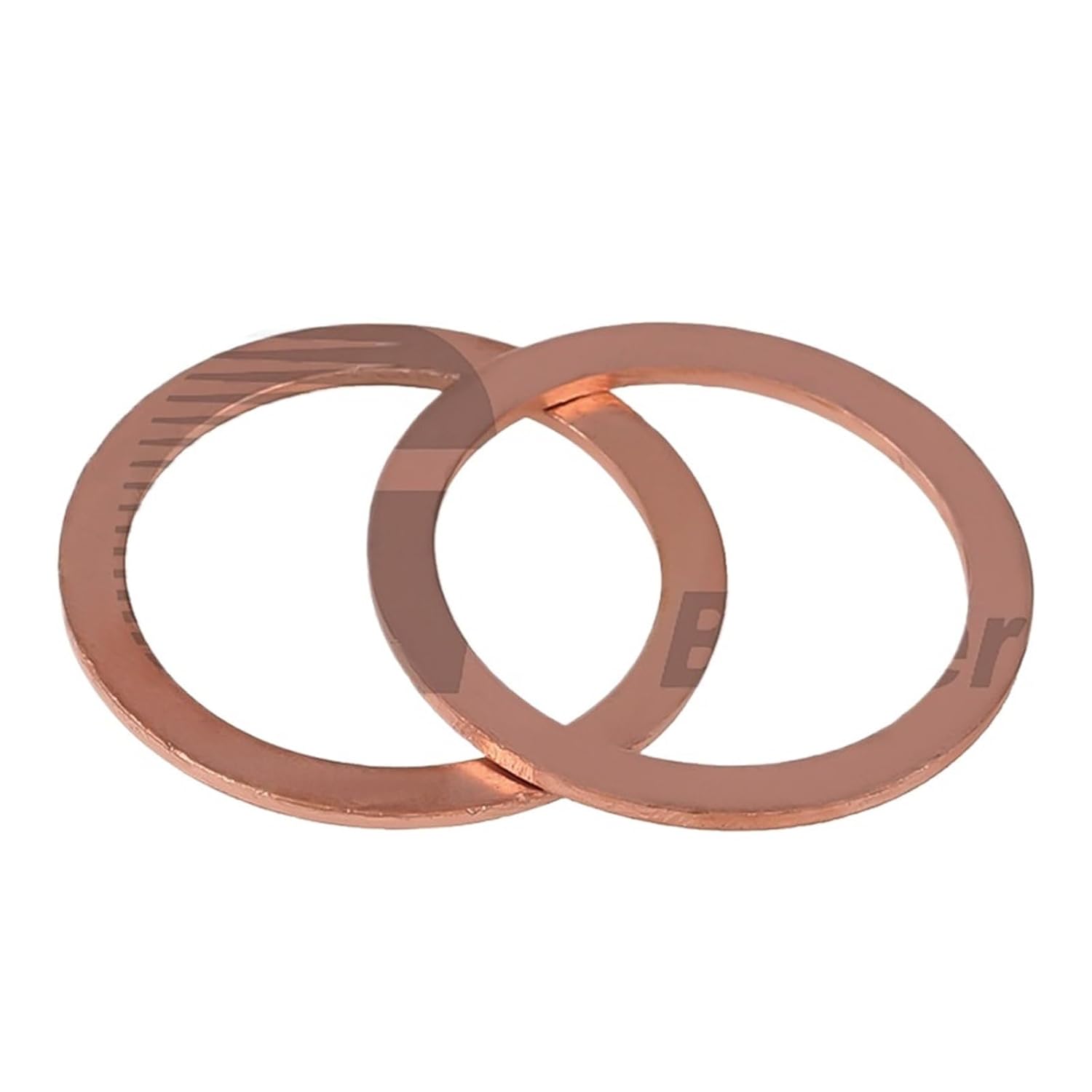 Solid Copper Washer Set,Copper Sealing Rings, ID 14 16 18 20 22 24 27 30 33 36 42 45 48 50 60mm Copper Flat Washer Ring Gaskets Ring Seal Plain Spacer Washers Fastener(20x26x1.5(5pcs))