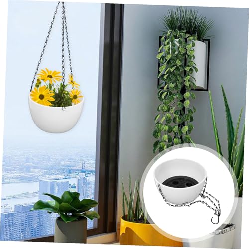 Pot de fleurs suspendu auto-arrosant VILLCASE pour éviter l'excès d'eau