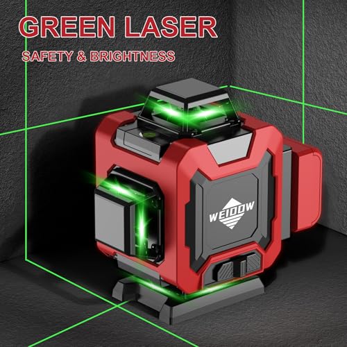 image for Laser Level 360 Self Leveling with Tripod,WEIDDW 4D Lazer Level,4x360�