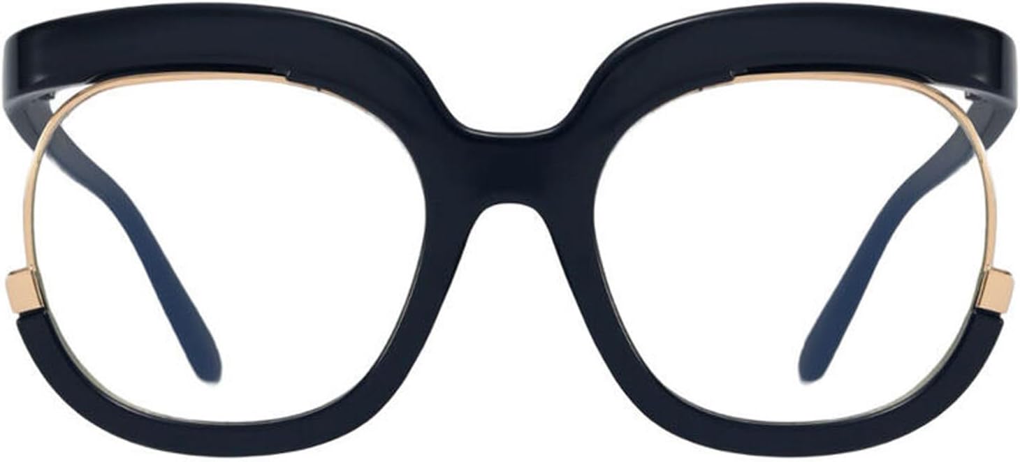 Women's Retro Oversized Square Blue Light Blocking Reading Glasses for Women Men Anti Glare Digital Readers