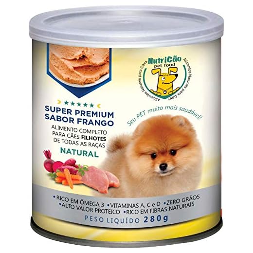 Super Premium Sabor Frango para cães filhotes, Marrom, NutriCão