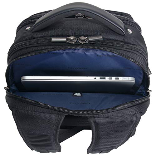 Kenneth Cole Reaction ProTec Travel Business Backpack 17" Laptop Computer TSA Checkpoint-Friendly Bookbag With USB Port, Black