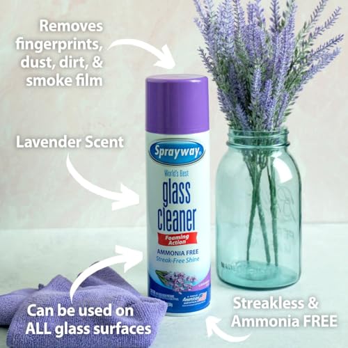 image for Sprayway, Glass Cleaner, Ammonia Free Lavender Scent 19 Ounce, color, 