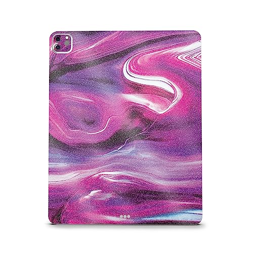 Image of MightySkins Carbon Fiber Skin Compatible with Apple iPad Pro 12.9 inch M2 6th Gen (2022) Full Wrap Kit - Pink Melt | Protective, Durable Textured Carbon Fiber Finish | Easy to Apply | Made in The USA