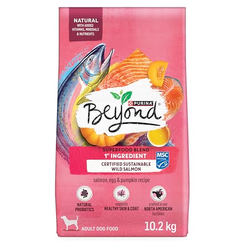 Beyond Superfood Blend Natural Dry Dog Food, Wild Caught Salmon, Egg & Pumpkin - 10.2 kg Bag image 4