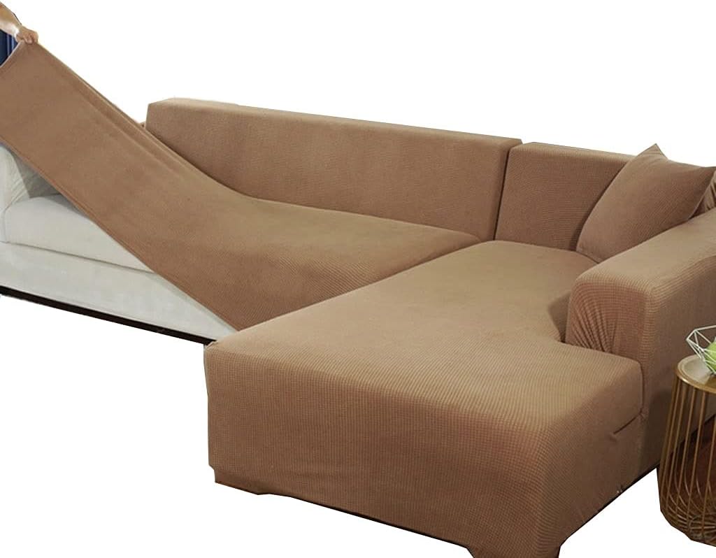 Sofa Covers Sectional Sofa Cover Sofa Slipcovers L Shape Couch Covers 1 2 3 4 Seater Settee Covers Red Black Blue Grey Sofa Protectors from Pets Living Room Furniture Protector