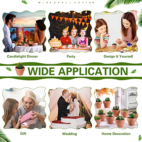 18 Pcs Succulent Cactus Tealight Candles Handmade Tea Lights Baby Shower Plant Candle Gift With Mini Terracotta Clay Candle Holders For Birthday Christmas Wedding Party Home Decoration (Classic) #TOP6