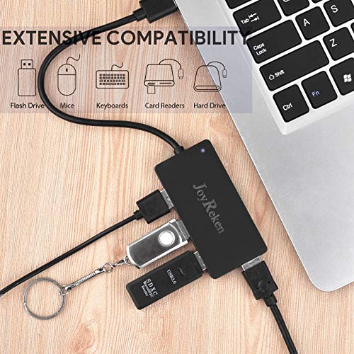 Usb 3.0 Hub, Joyreken Ultra Slim 4-Port Usb 3.0 Data Hub Portable Super Speed For Macbook, Mac Pro/Mini, Imac, Xps, Surface Pro, Notebook, Pc, Usb Flash Drives, Mobile Hdd, And More[Upgraded] #TOP1