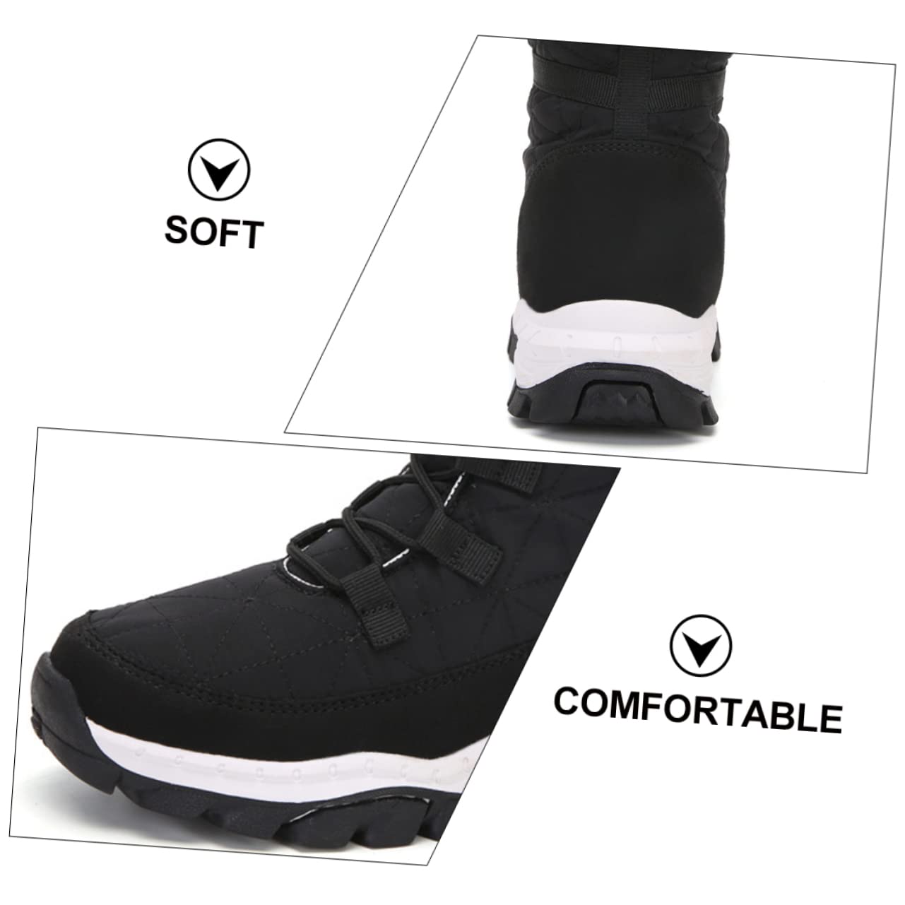 LIFKOME Botas De Nieve Zapatos Cómodos Para Caminar De Mujer Botas Calientes De Mujer ines Cálidos ines De Nieve Con Forro De Felpa as De Montaña Para