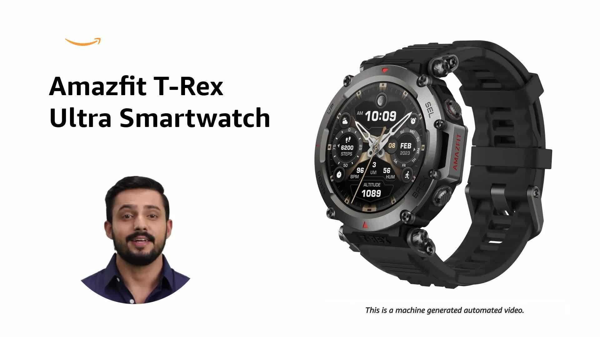 Amazfit T-Rex Ultra Smart Watch 47mm for Men, 20-Day Battery Life