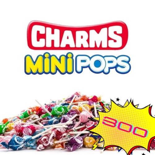 CHARMS Mini Pops Bulk Lollipops 300 Count (3.5 LB in total)