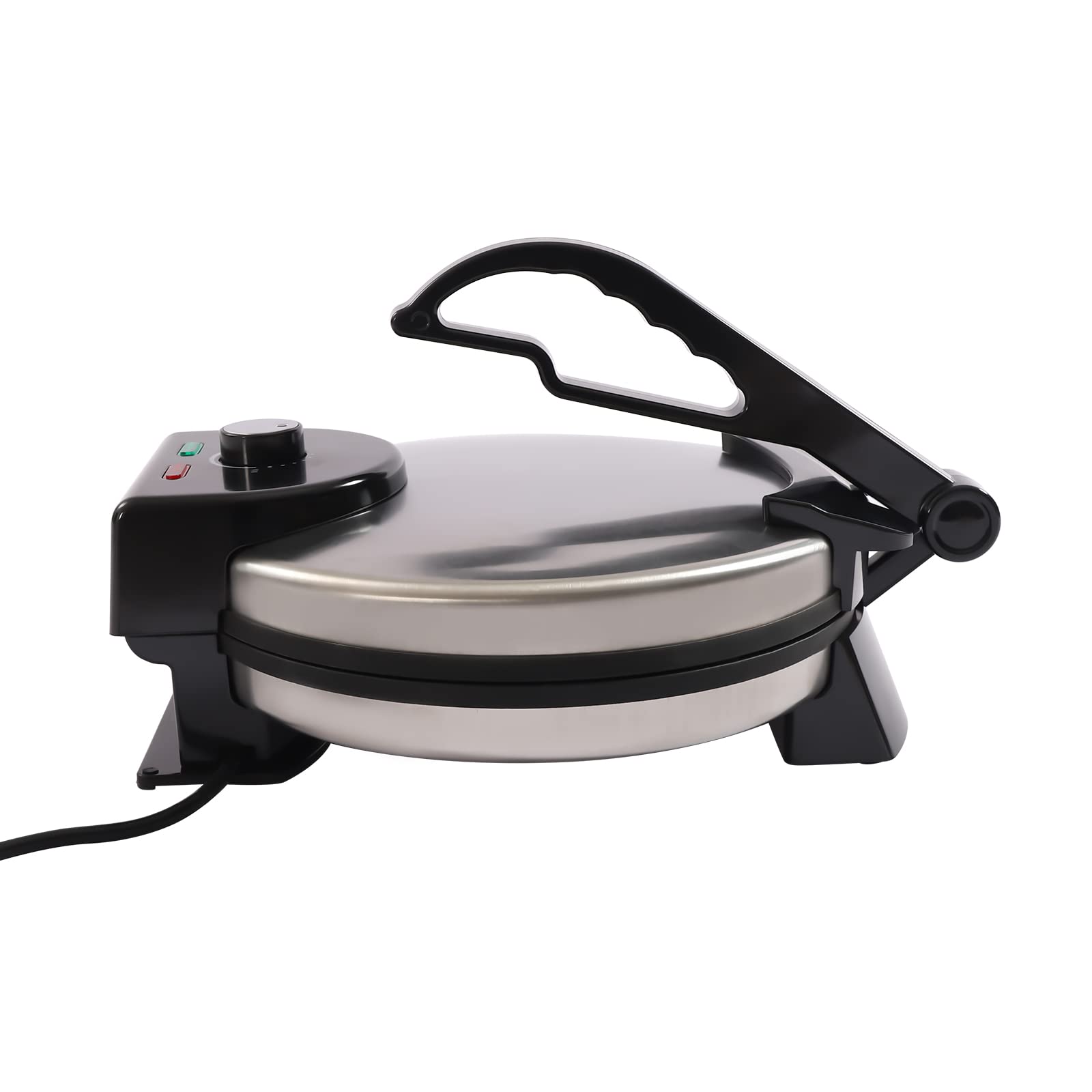 Roti Maker Chapati Maker 220 V Elettrico Tortilla Pressa Riscaldamento Doppio Lato Antiaderente per Tacos Tostadas e Quesadillas