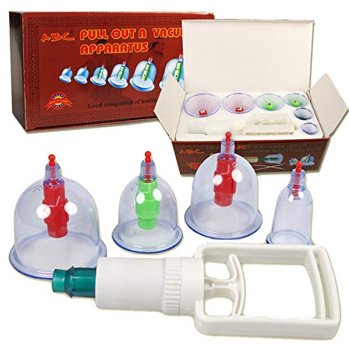 rukauf Set de ventosas 6 Tazas (con imanes) Vacío para Terapia de Ahuecamiento Masaje