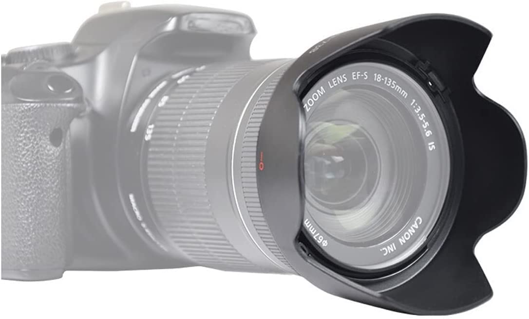 EW-73B Paraluce paraluce per Canon EF-S 18-135 mm f/3.5-5.6 is (non USM), 18-135 mm f/3.5-5.6 is/is STM (non USM), EF-S 17-85 mm f/4.5-5.6 is USM SLR, 67 mm Lens Hood