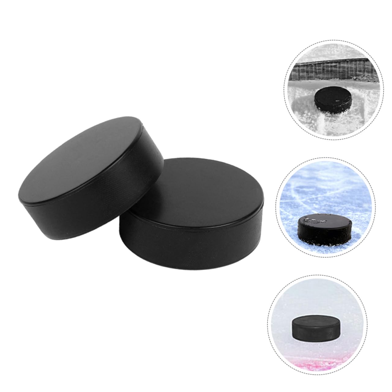 KICHOUSE 2Pcs Ice Hockey Professional Training for Use Durable High Density Design for Smooth Surfaces for Hockey Players and Teams