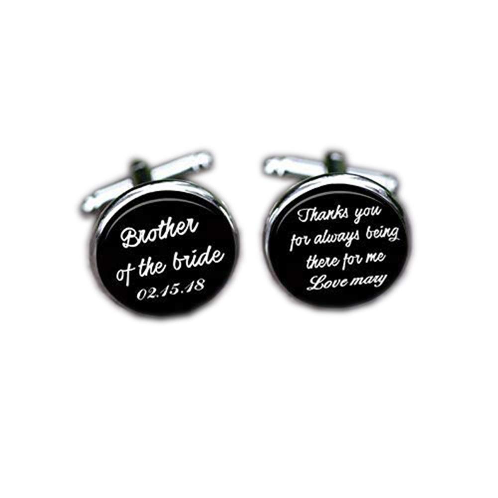 Bloody devil Gemelos de Boda de Diablo Sangriento, Gemelos de Hermano, Gemelos de Hermano de la Novia, Personalizados, Gracias por Estar Siempre ahí para mí, Clips de Corbata, Regalo de Amor