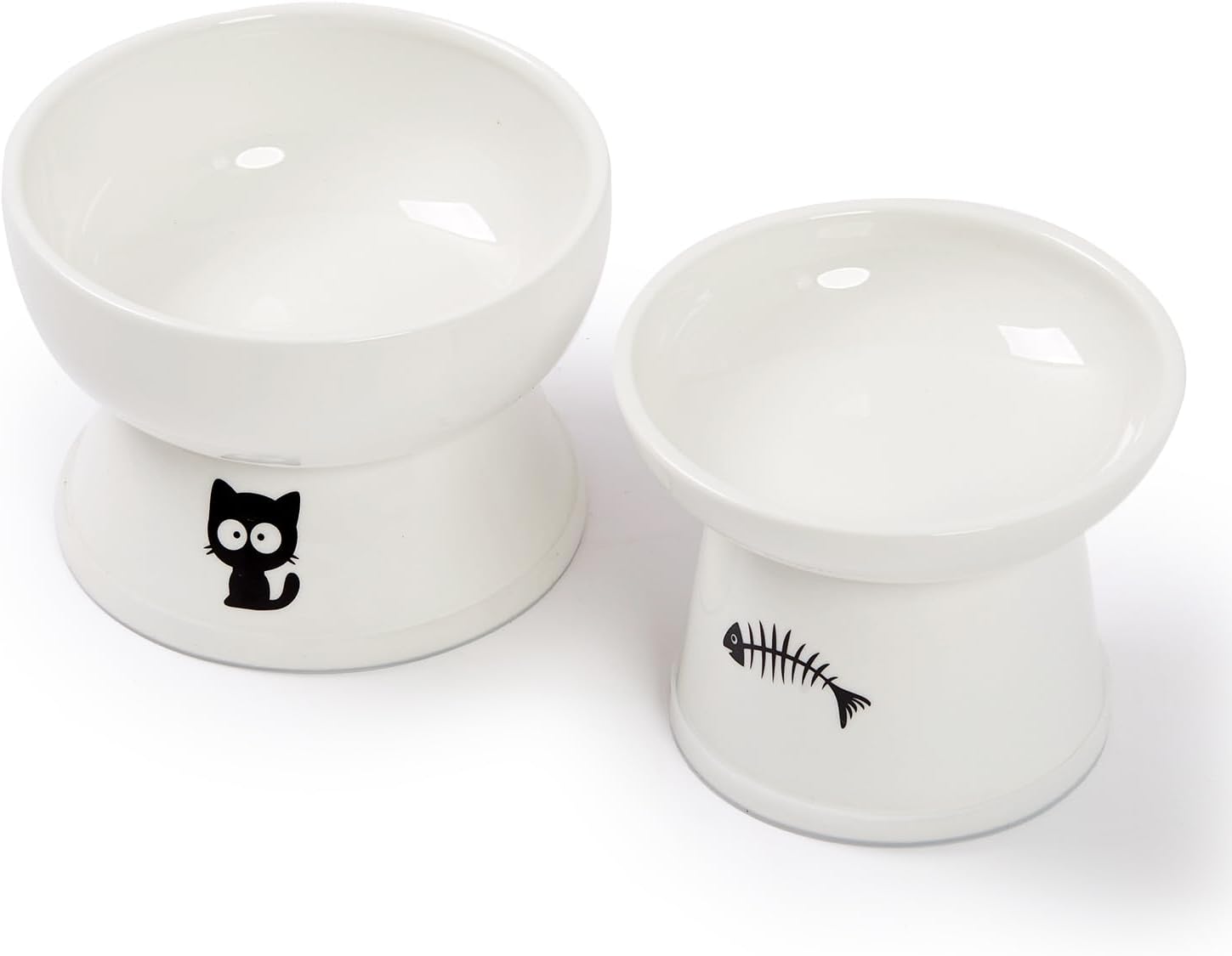 Elevated Ceramic Cat Bowls