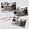 Majestic Pet 3 Step Portable Dog Stairs for Small Dogs to get on Bed Supports 25 lbs or Less – Dog Steps for High Bed with Machine Washable Cover – Pet Stairs for Cats Links Red #4