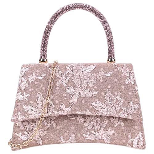 Sac à main en dentelle pailletée chic pour mariage et grande soirée