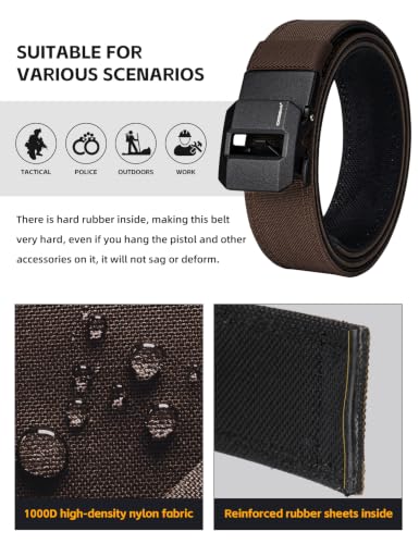 Image of IDOGEAR SPORTS Tactical Ratchet Belt 1.5 inch EDC Gun Belt Reinforce Heavy Duty Belt With Adjustable Buckle