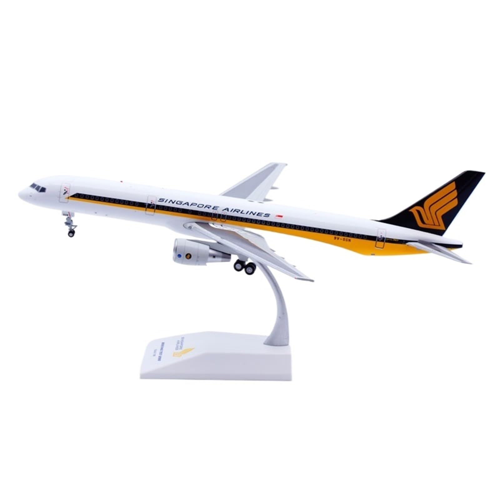 Modelo de avión Singapore Airlines B757 coleccionismo sin problemas de espacio 23cm 8
