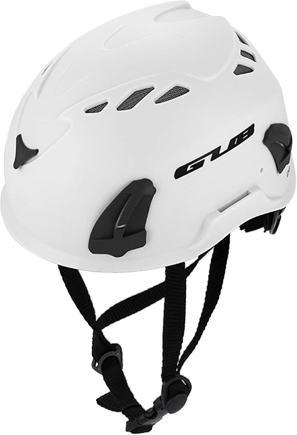 Climbing Helmet Cycle Safety Helmet with Headlamp Earmuff Taillight Attachment Points for Hiking Climbing Caving