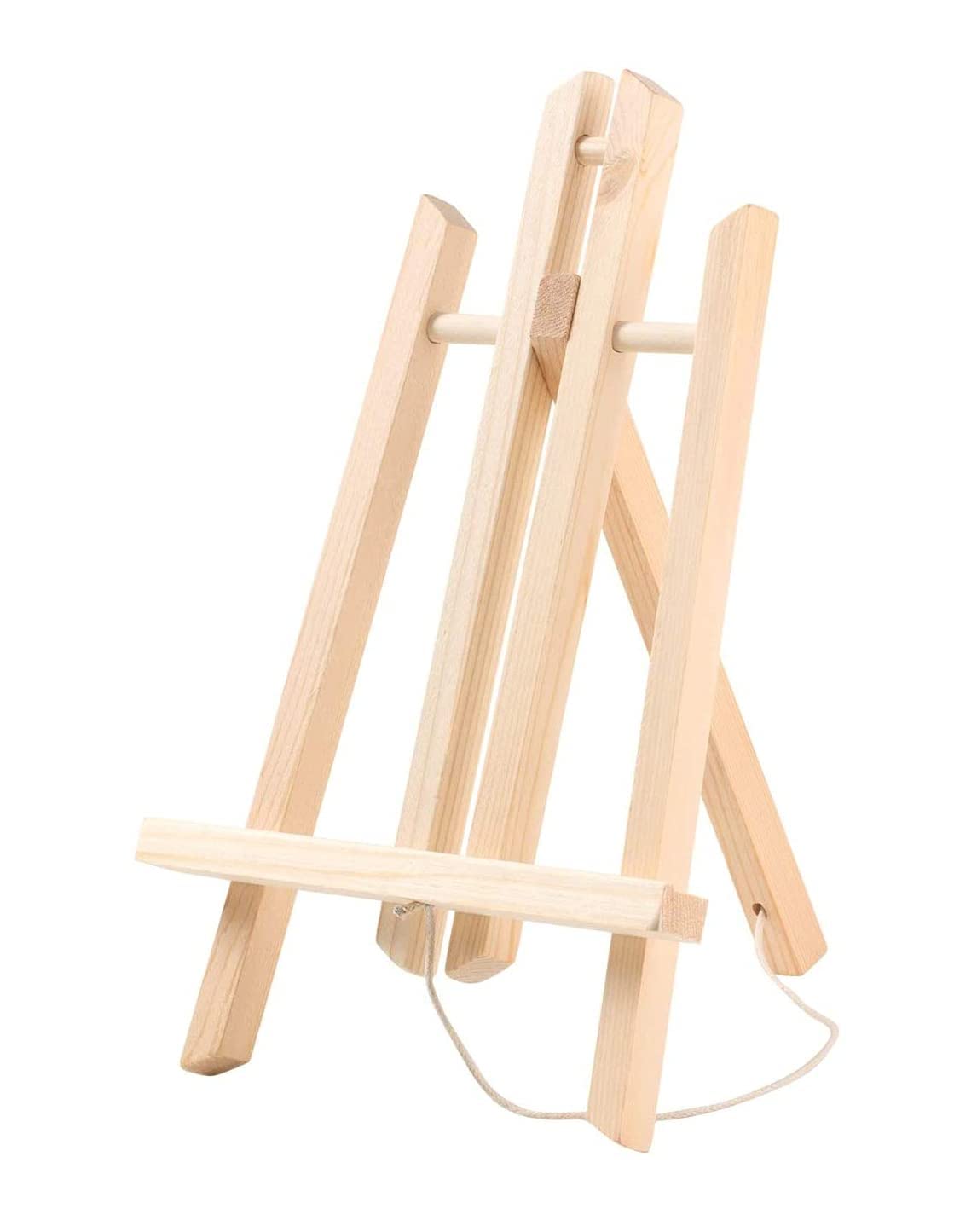 SATYAM KRAFT 1 Pcs Foldable and Lightweight Wooden Tabletop Display Easel Painting Stand for displaying Great Artwork Artists Drawing, Sketching, Reading and, Also for Blackboards (40 cm)