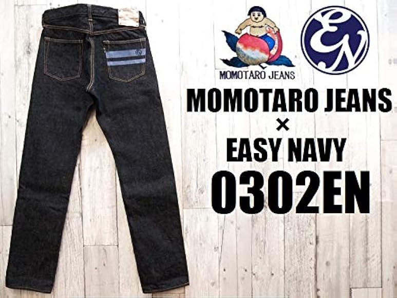 Amazon | [桃太郎ジーンズ] EASY NAVY別注15.7oz出陣ナチュラル 